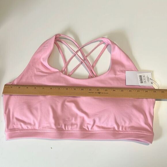 Cotton On Lollipop Pink Curve Strappy Sports Bra Size 16 NWT - Picture 6 of 7